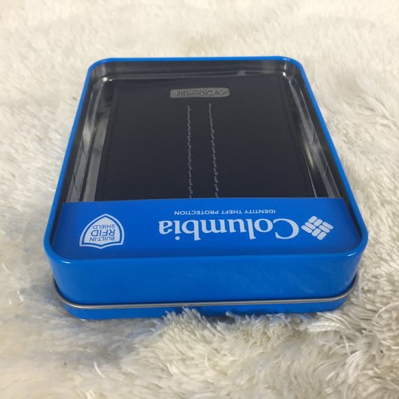 Columbia Black Leather RFID Shield Wallet & Case - Picture 4 of 8